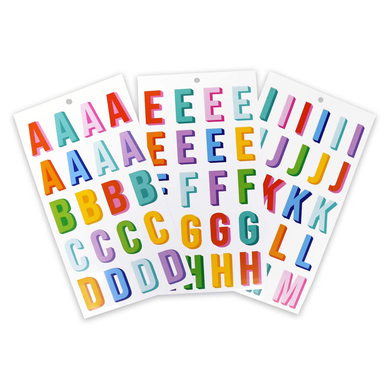 Multicolour Vinyl Alphabet Sticker Sheets by Recollections™